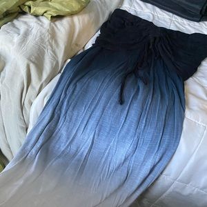 Young Fabulous And Broke Women’s Bangle Convertible Maxi Skirt - Navy Blue